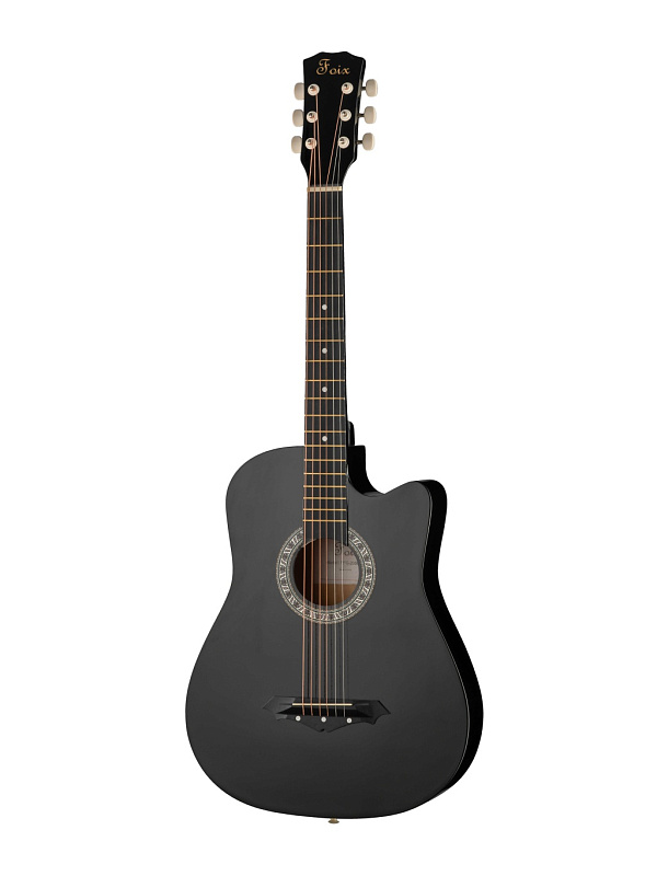 Фото FFG-2038C-BK Акустическая гитара, черная, Foix