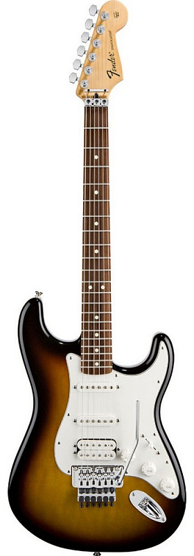 Фото Электрогитара FENDER STANDARD STRATOCASTER HSS RW BROWN SUNBURST