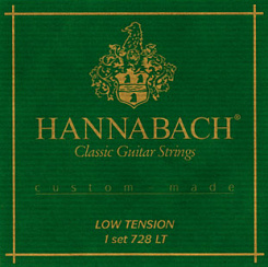 Комплект струн Hannabach 728LT Custom Made Green