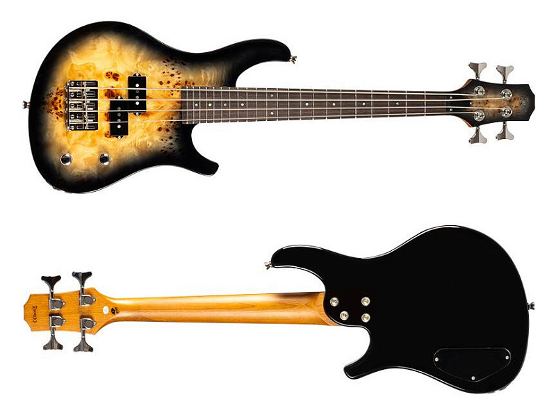 Фото Уменьшенная бас-гитара FLIGHT Mini Bass PBR, коричневый