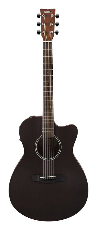Фото Электроакустическая гитара Yamaha FSX400C SMOKY BLACK, чёрный матовый