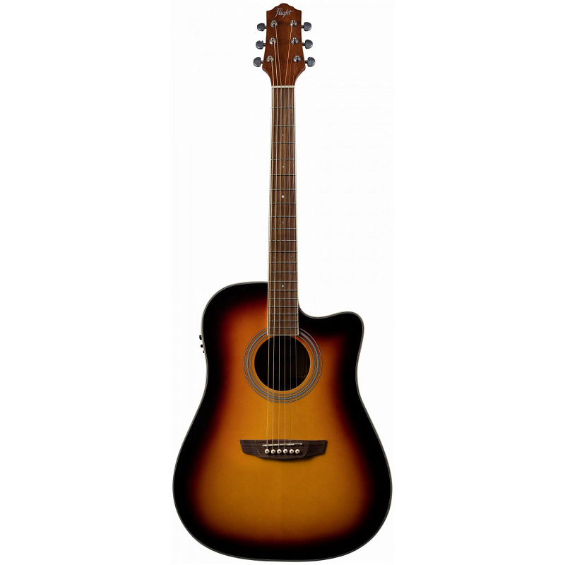 Электроакустическая гитара FLIGHT AD-200 CEQ 3TS в магазине Music-Hummer