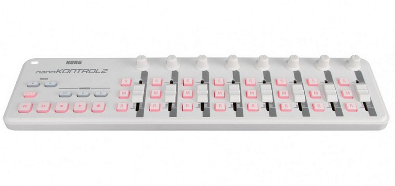 Портативный USB-MIDI-контроллер, цвет белый KORG NANOKONTROL2-WH в магазине Music-Hummer