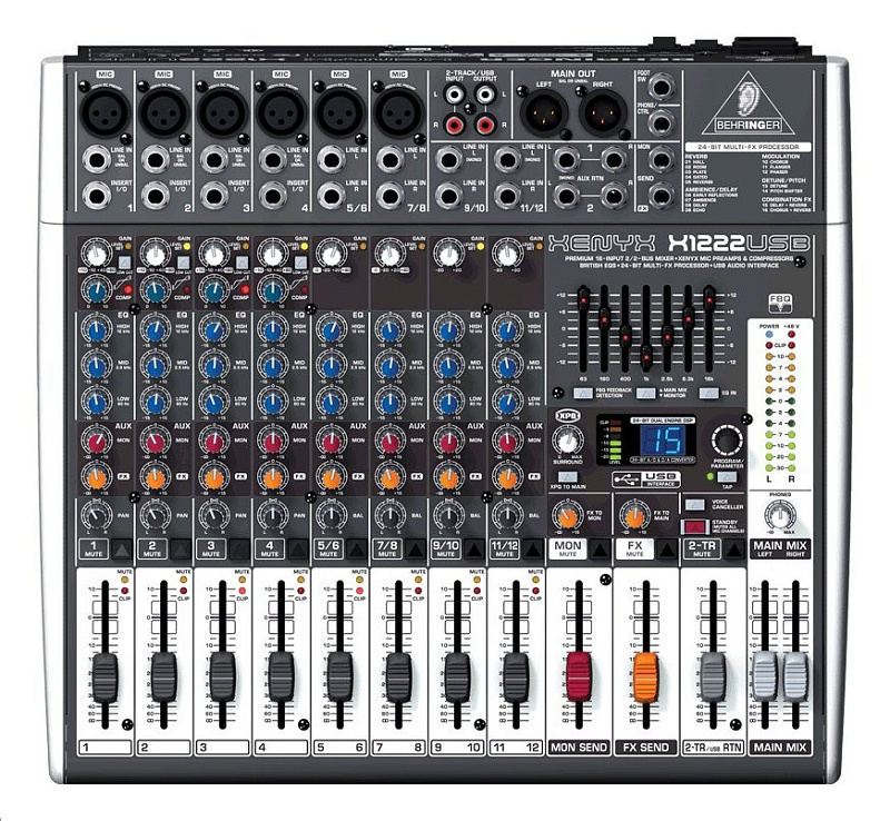 Фото Микшерный пульт Behringer Xenyx X1222USB
