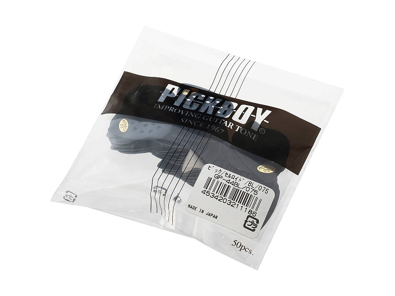 Фото Медиаторы Pickboy GP-44BL/075 Celluloid Pos-A-Grip