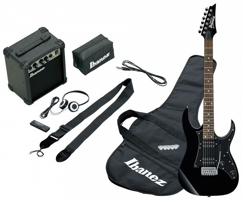 Набор начинающего гитариста IBANEZ IJRG200U BLACK NEW JUMPSTART в магазине Music-Hummer