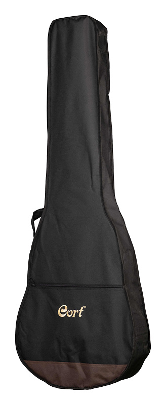 Фото Электроакустическая бас-гитара Cort Acoustic Bass Series AB850F-BK-BAG, чёрная