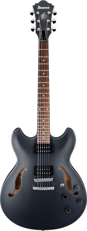 Фото Электрогитара IBANEZ AS73B BLACK FLAT
