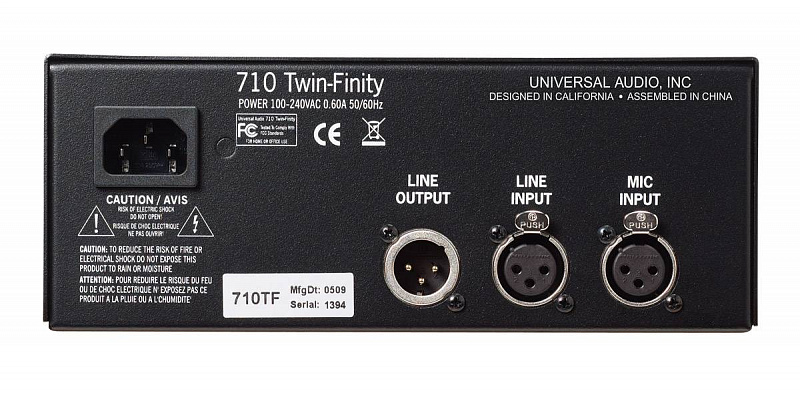 Universal Audio 710 Twin-Finity в магазине Music-Hummer