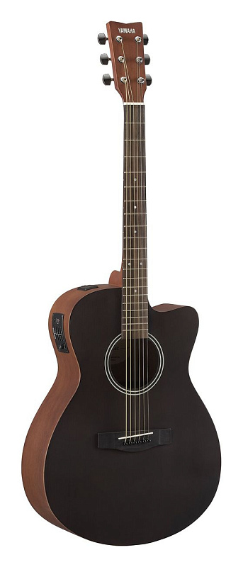 Фото Электроакустическая гитара Yamaha FSX400C SMOKY BLACK, чёрный матовый