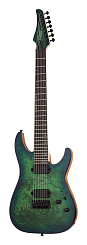 Электрогитара Schecter C-7 PRO AQB, бирюзовый берст