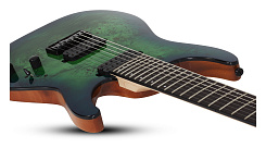 Электрогитара Schecter C-7 PRO AQB, бирюзовый берст