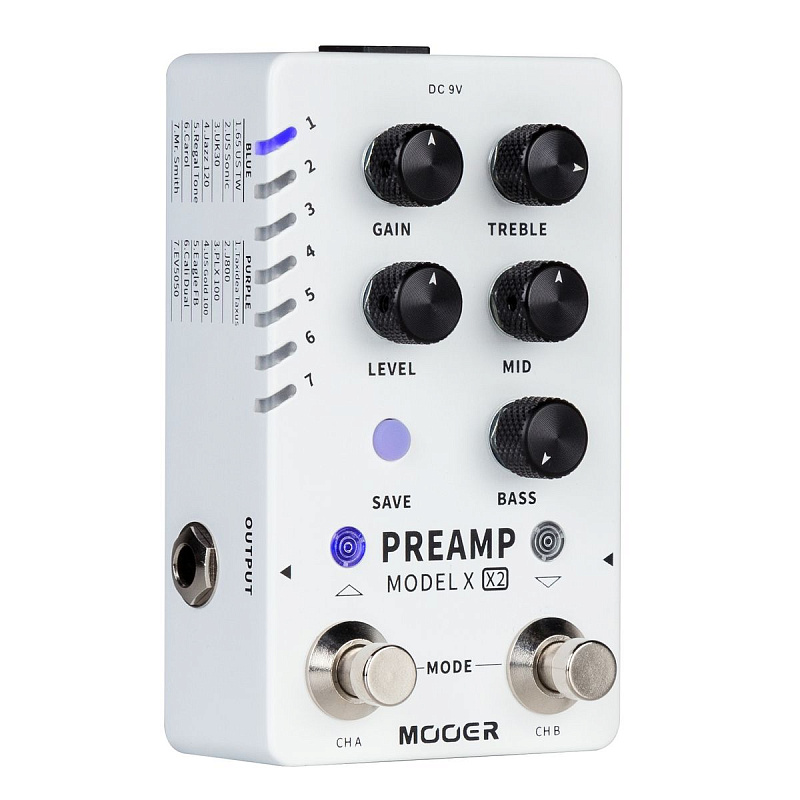 Фото Гитарная педаль Mooer Preamp Model X2