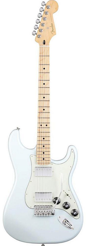 Фото Электрогитара FENDER STRATOCASTER BLACKTOP HH MN SNB