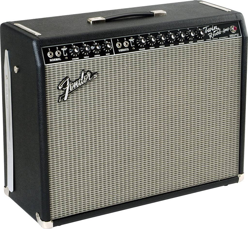 Фото FENDER `65 TWIN REVERB 85 WATTS 2-12` JENSEN BLACK TOLEX