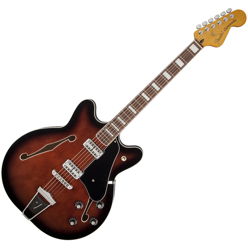 Фото FENDER MODERN PLAYER CORONADO RW BCB полуакустическая электрогитара