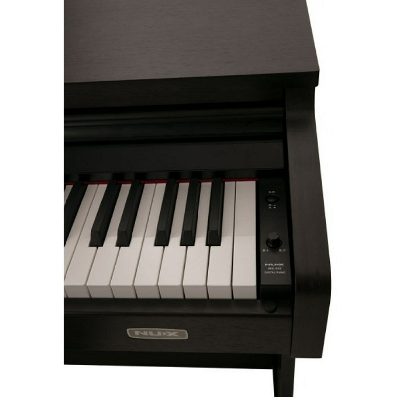 Цифровое пианино на стойке с педалями Nux Cherub WK-520-BROWN, тёмно-коричневое в магазине Music-Hummer