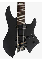 Семиструнная безголовая электрогитара Sire X6 Headless 7 BK.S, чёрный матовый