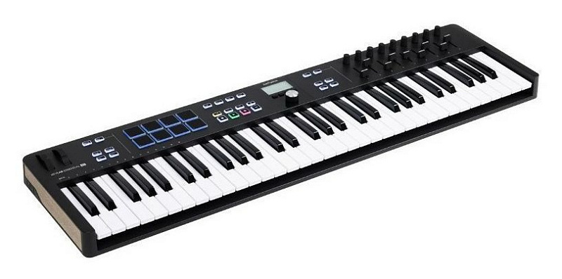 Фото MIDI-клавиатура Arturia KeyLab Essential 61 mk3 Black, чёрная