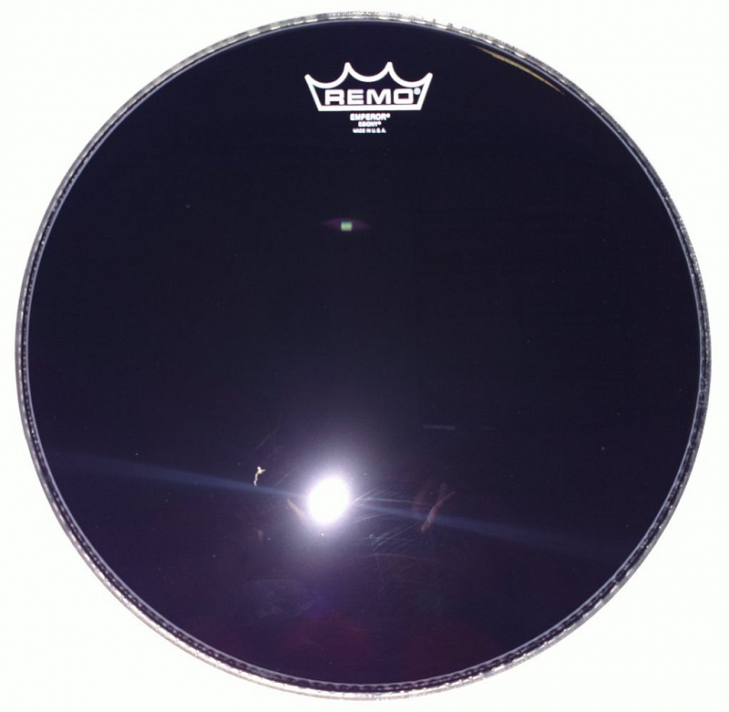 Remo BE-0012-ES 12" Ebony Emperor пластик для барабана чёрный, двойной в магазине Music-Hummer