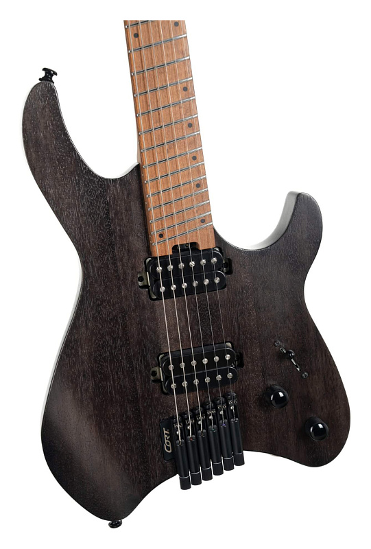 Фото Электрогитара безголовая Cort Space-G6MS-SGTK-WBAG Space series, черная