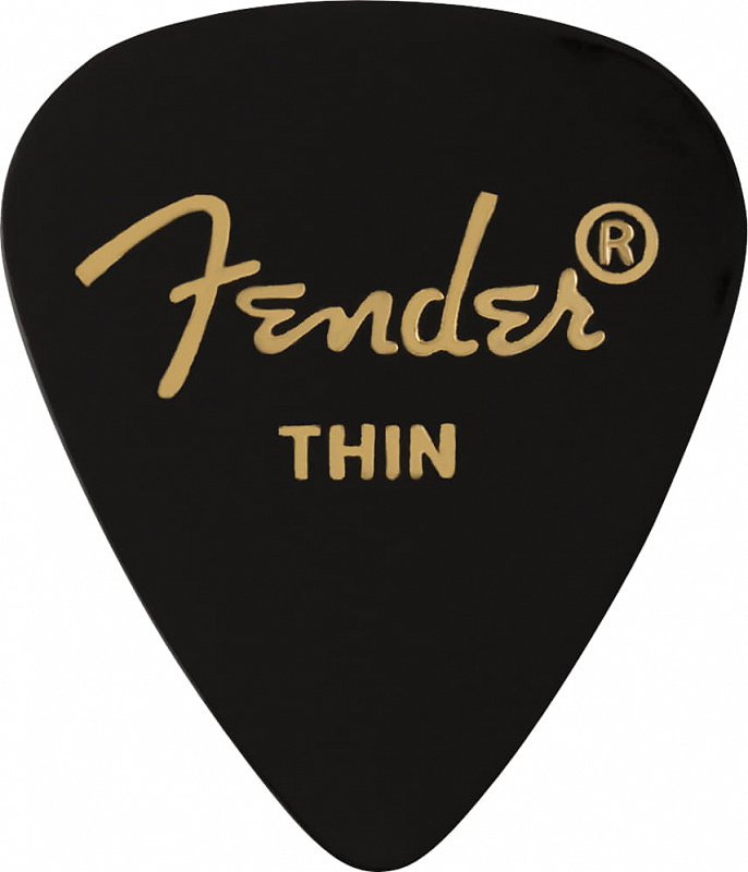 FENDER 351 Shape Premium Picks Thin Black 12 Count в магазине Music-Hummer