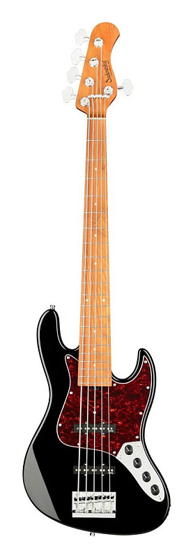 Фото Пятиструнная бас-гитара Sadowsky Vintage JJ 5 Maple BKSHP, чёрный