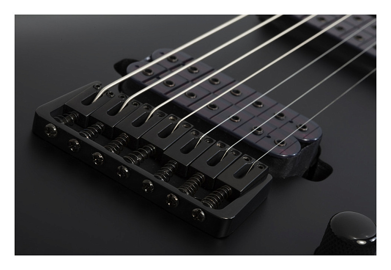 Фото Электрогитара Schecter DAMIEN-7 SBK, матовый чёрный