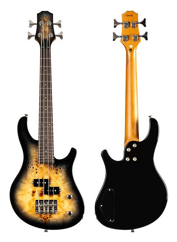 Фото Уменьшенная бас-гитара FLIGHT Mini Bass PBR, коричневый