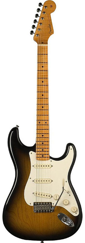 Фото Электрогитара FENDER ERIC JOHNSON STRATOCASTER MAPLE NECK FINGERBOARD 2 TONE SUNBURS